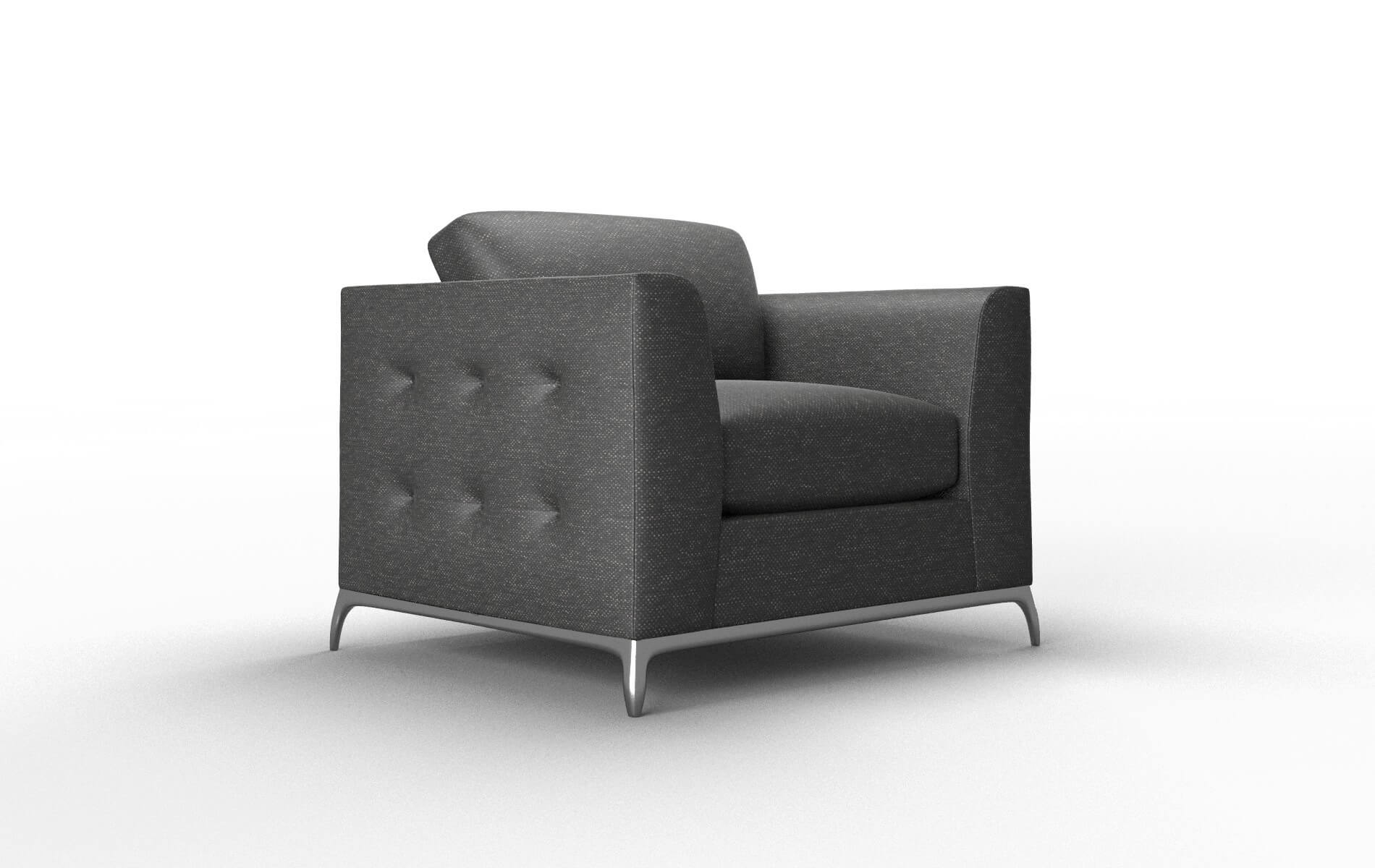 Toronto Chance Denim Chair metal legs 2