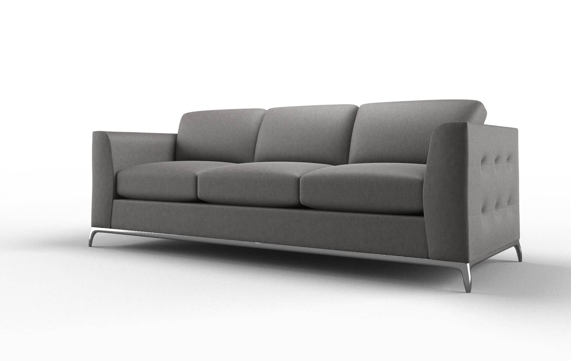 Toronto Cosmo Charcoal Sofa metal legs 4