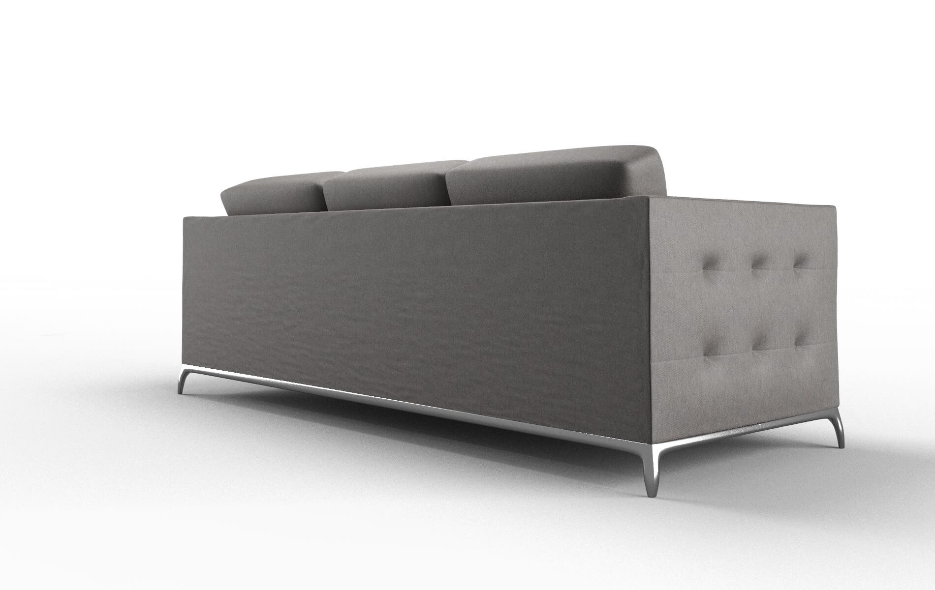 Toronto Cosmo Charcoal Sofa metal legs 5