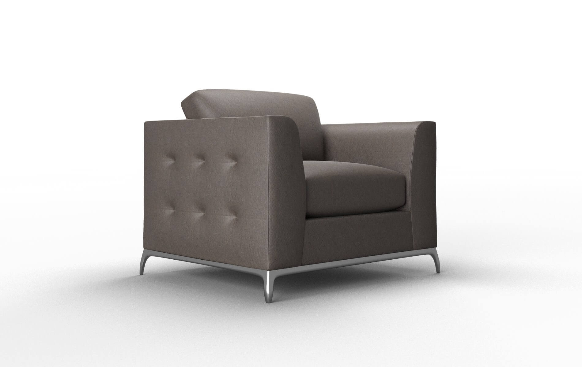 Toronto Cosmo Chocolate Chair metal legs 2