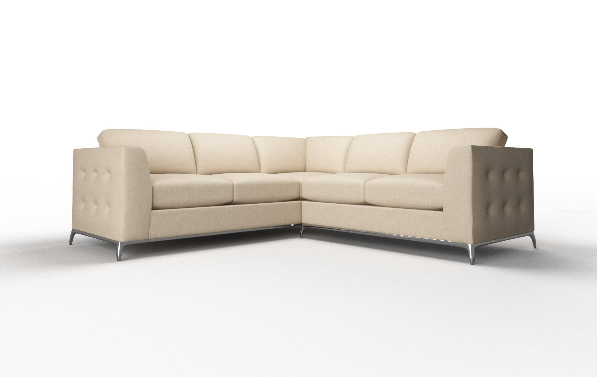 Toronto Cosmo Fawn Sectional metal legs