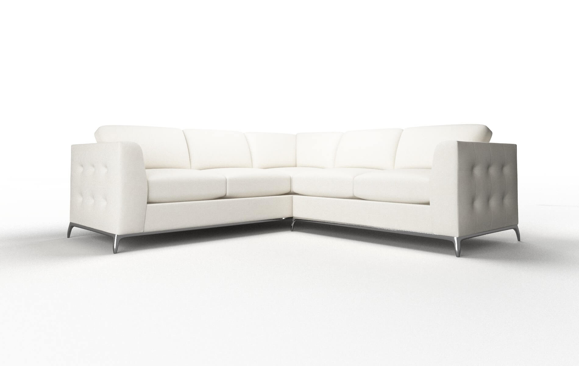 Toronto Cosmo Ivory Sectional metal legs 1