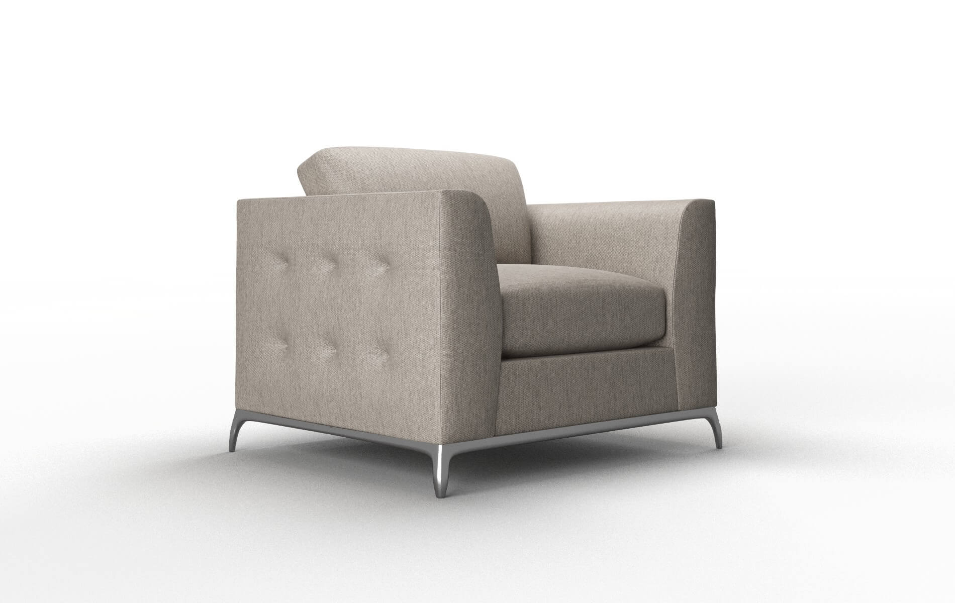 Toronto Cosmo Taupe Chair metal legs 2