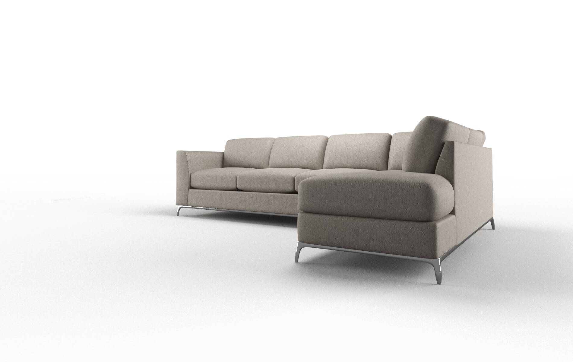 Toronto Cosmo Taupe Panel metal legs 4