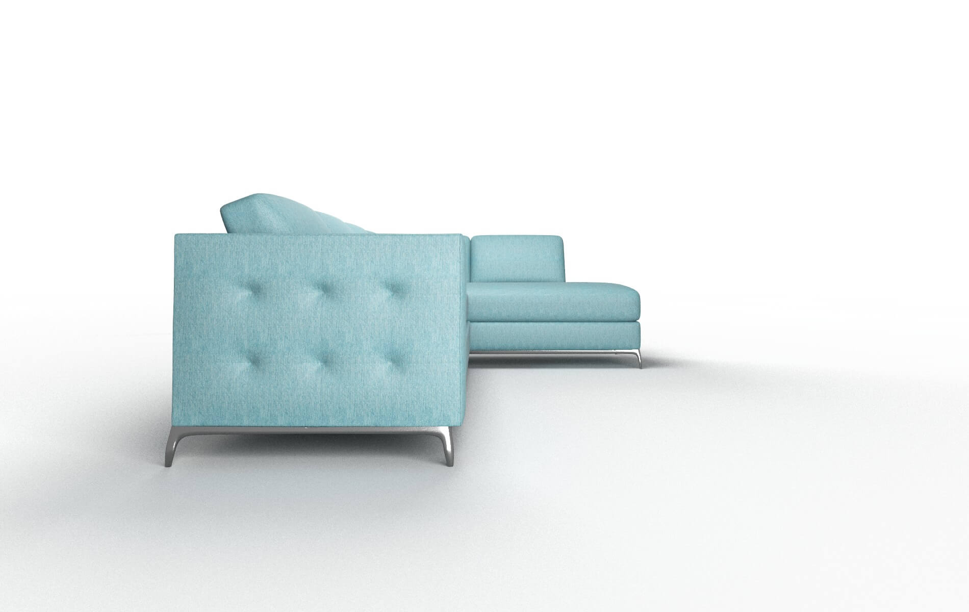 Toronto Cosmo Turquoise Panel metal legs 3