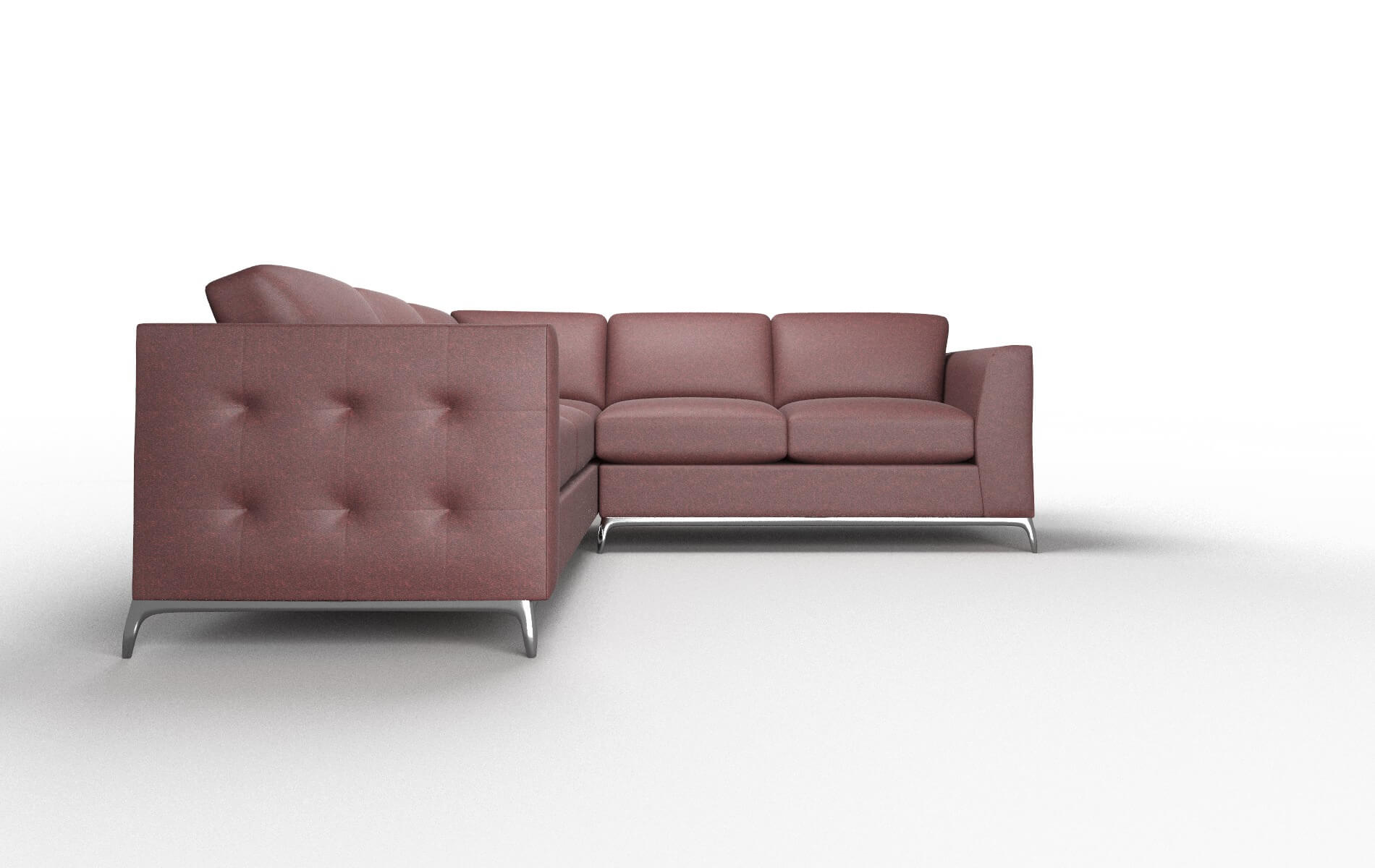 Toronto Derby Berry Sectional metal legs 2