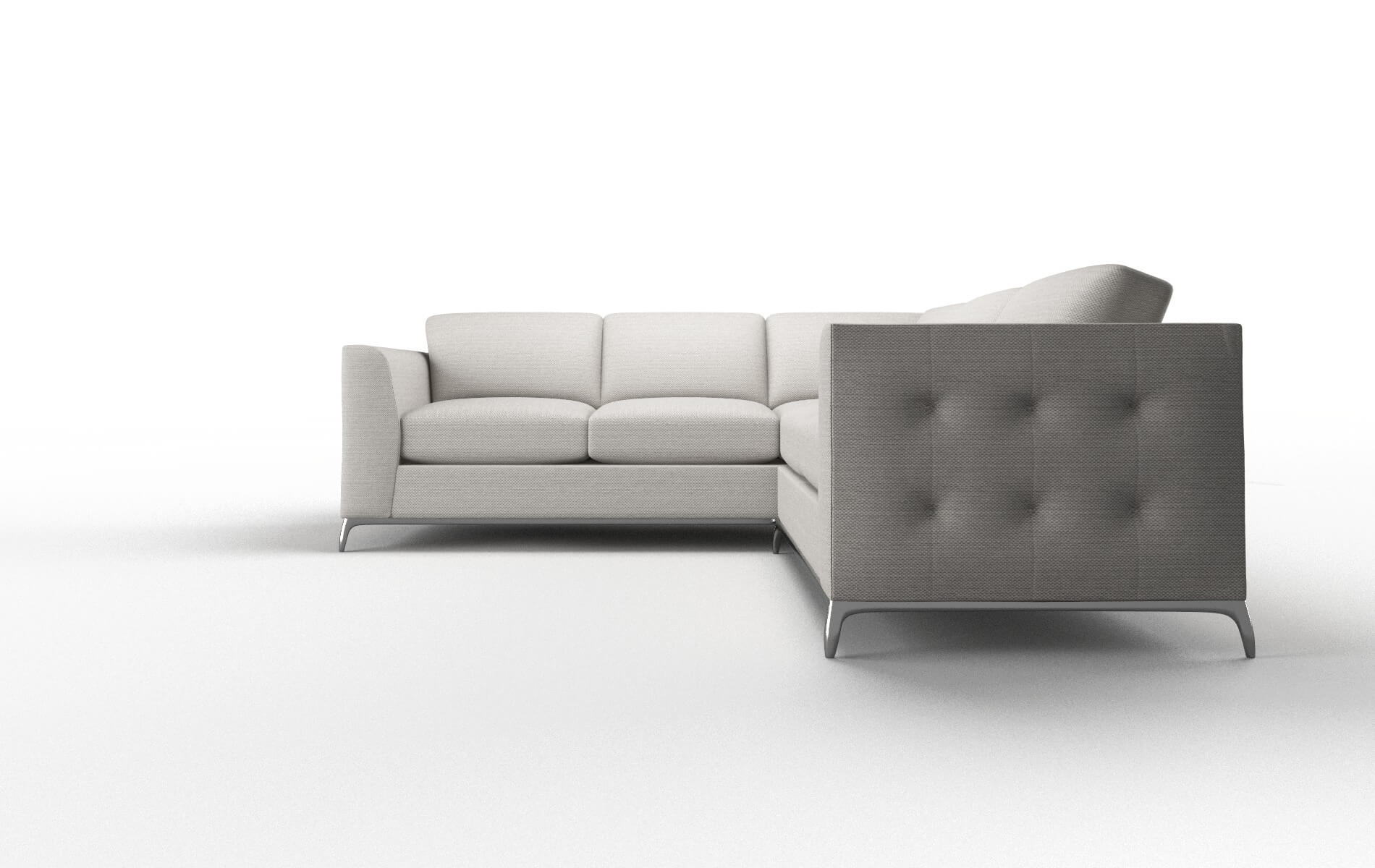 Toronto Derby Grey Sectional metal legs 5