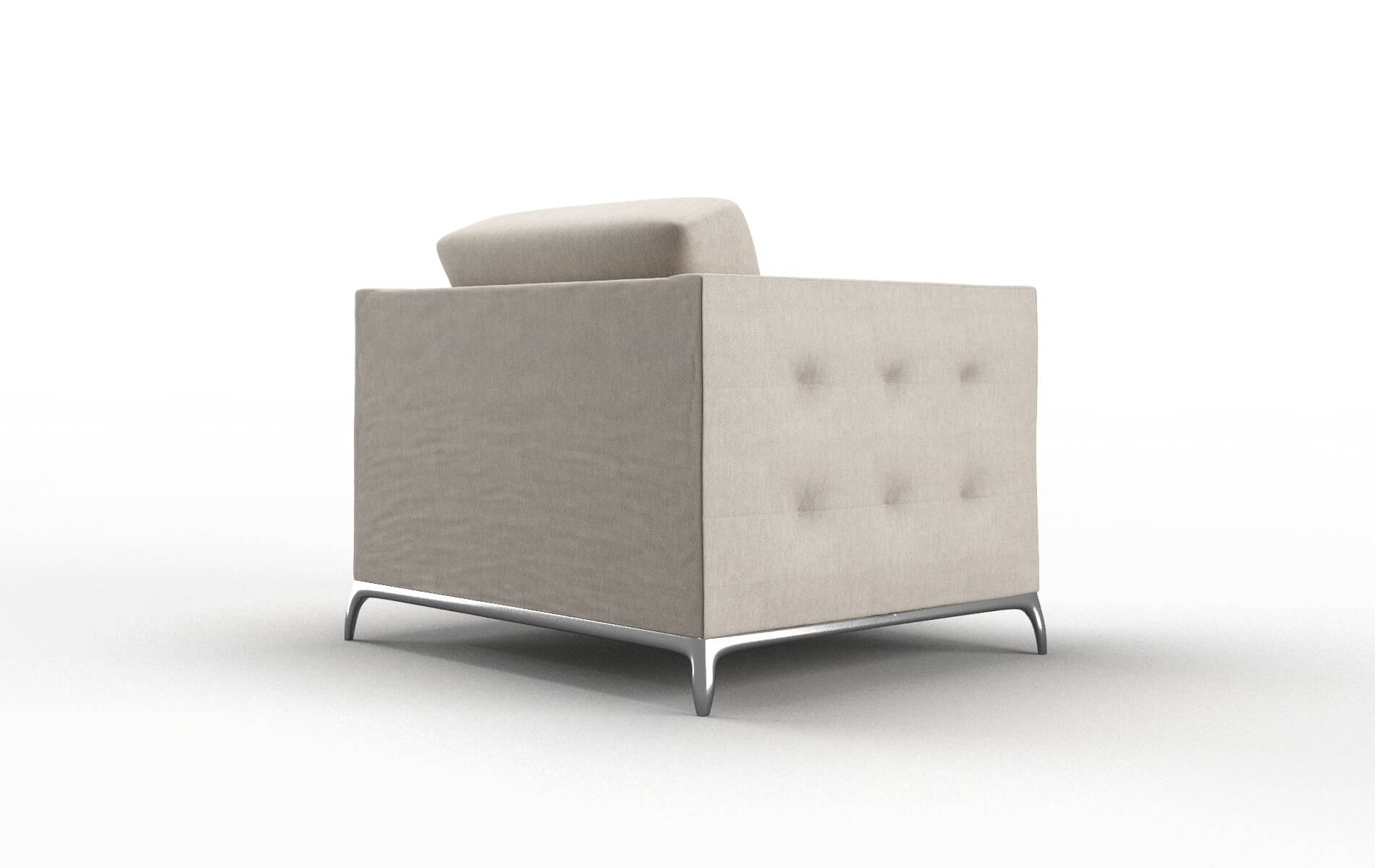 Toronto Derby Linen Chair metal legs 5