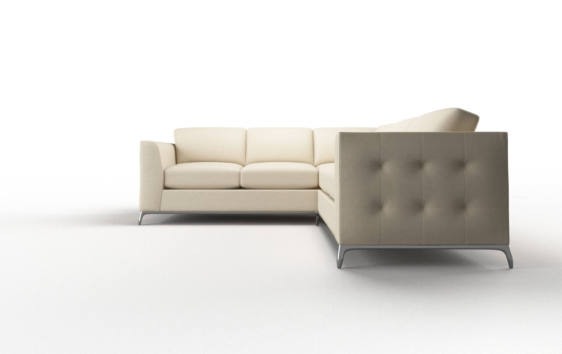 Toronto Dream_d Almond Sectional metal legs 5