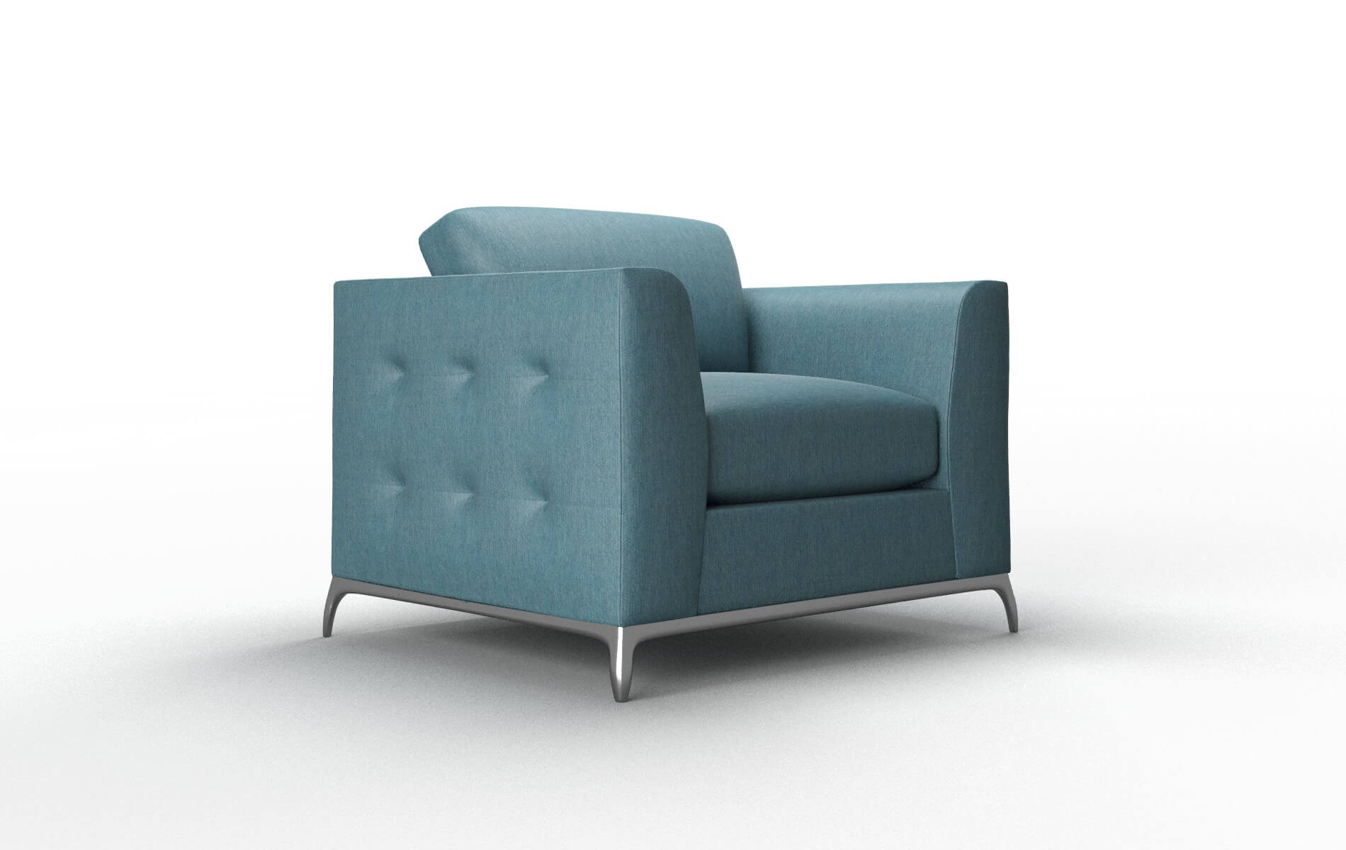 Toronto Hepburn Teal Chair metal legs 2