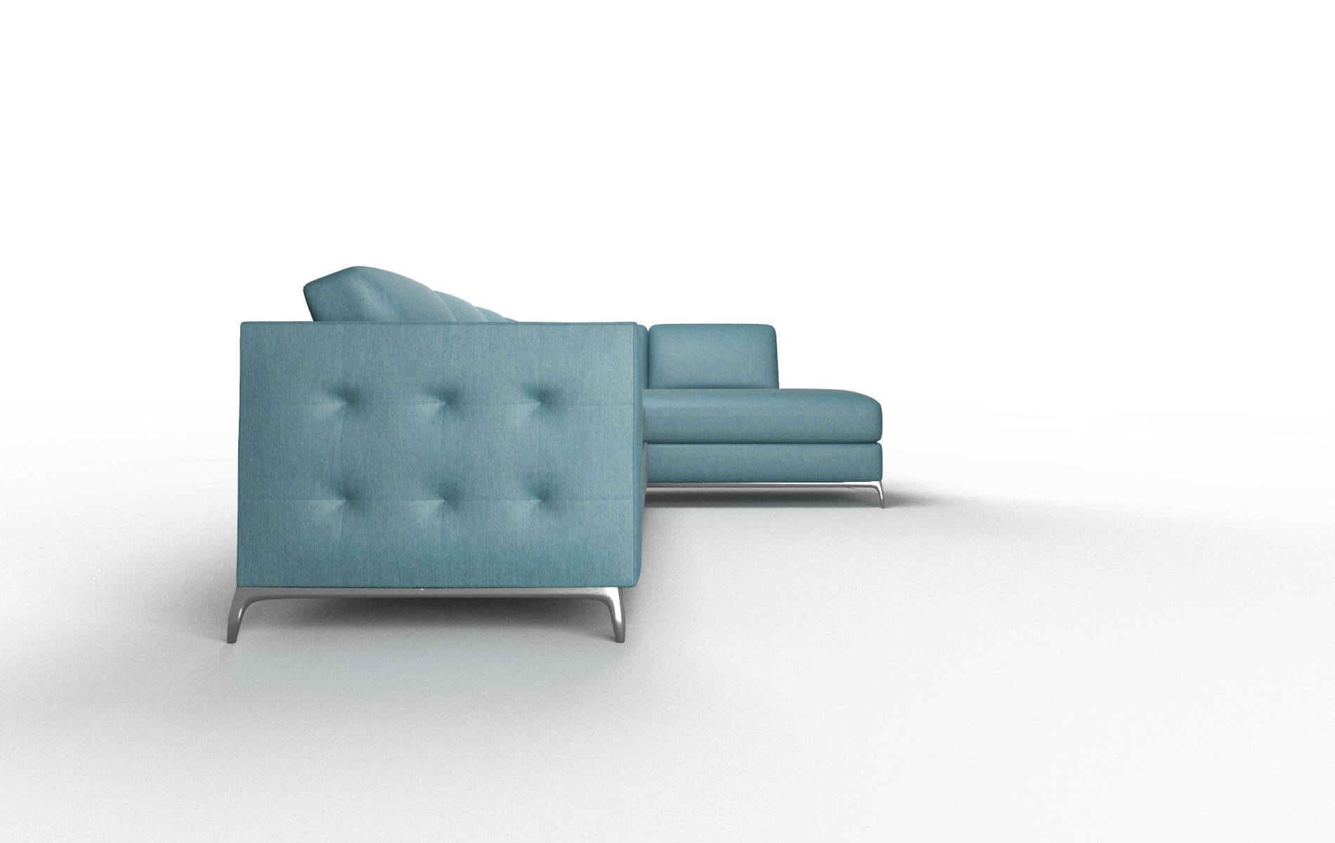 Toronto Hepburn Teal Panel metal legs 3