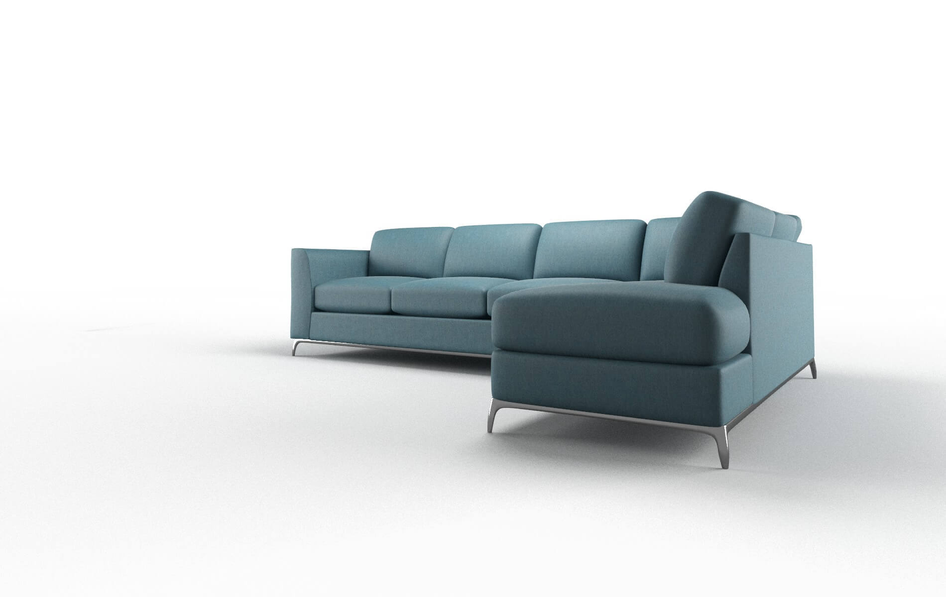 Toronto Hepburn Teal Panel metal legs 4