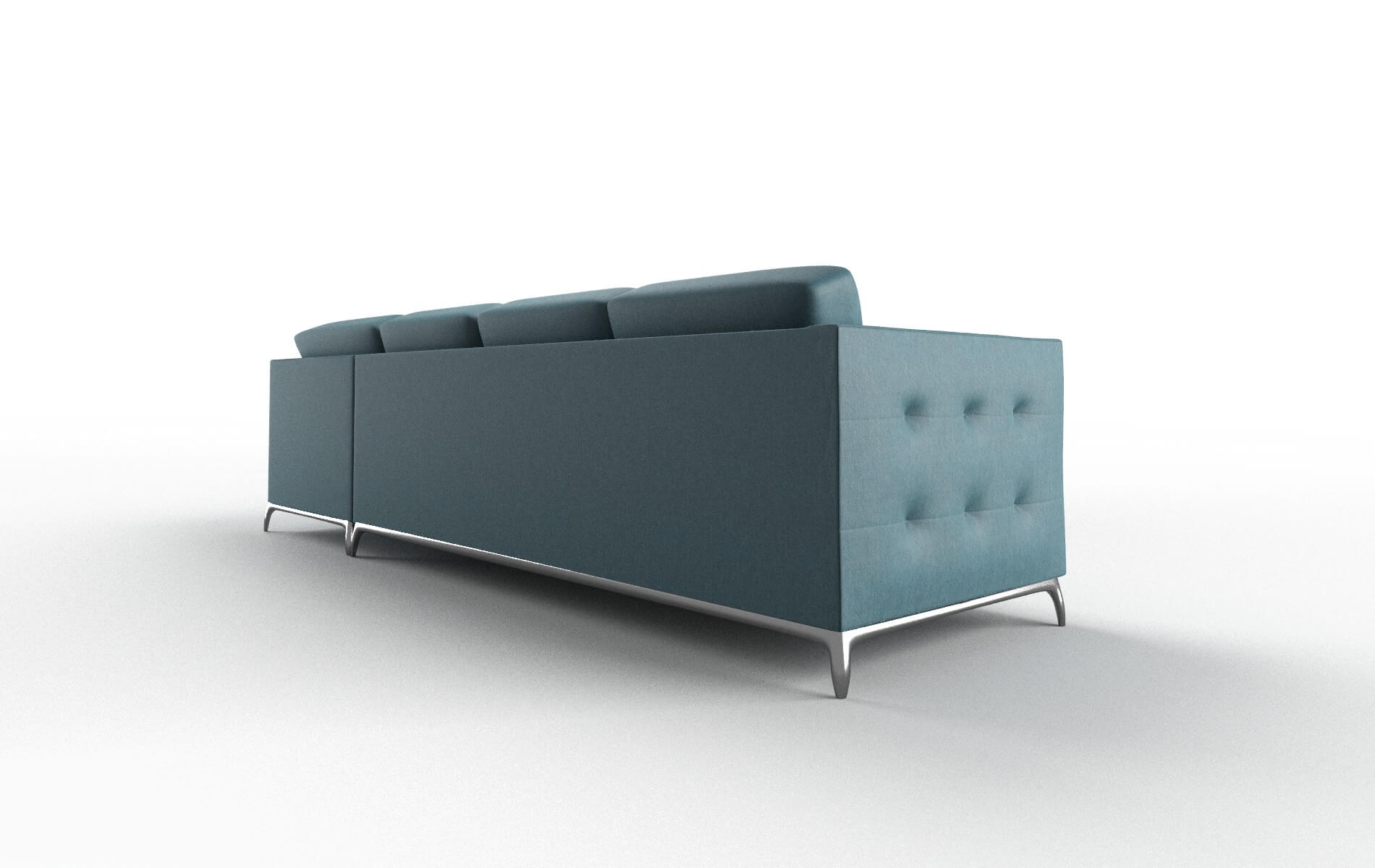 Toronto Hepburn Teal Panel metal legs 5