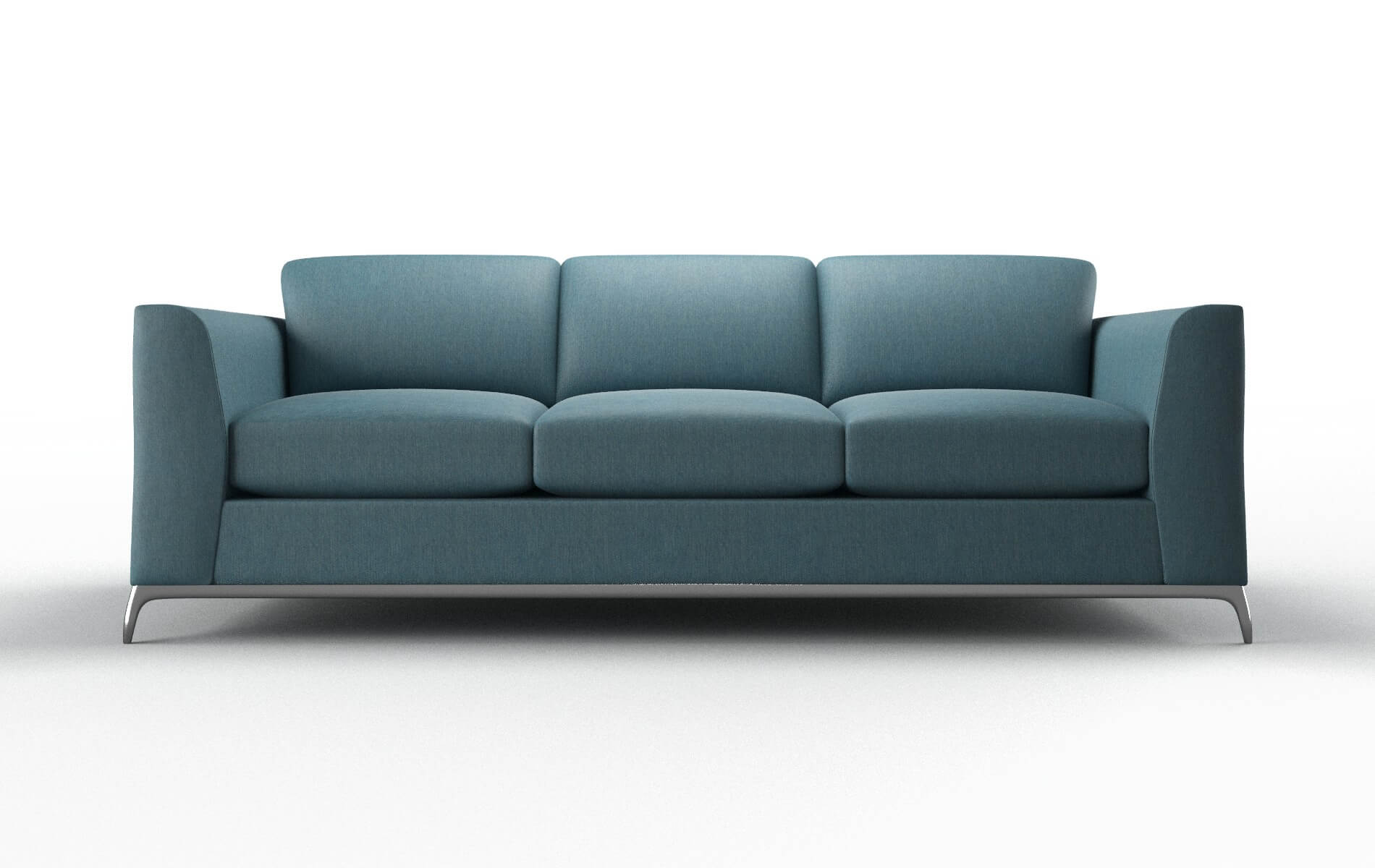 Toronto Hepburn Teal Sofa metal legs 1