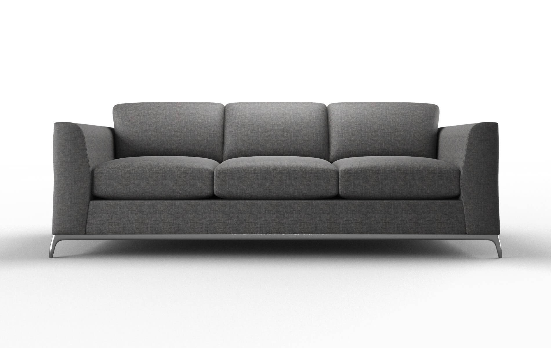 Toronto Insight Charcoal Sofa metal legs 1