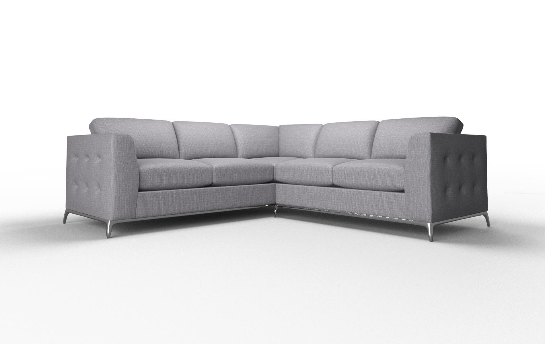 Toronto Insight Denim Sectional metal legs 1