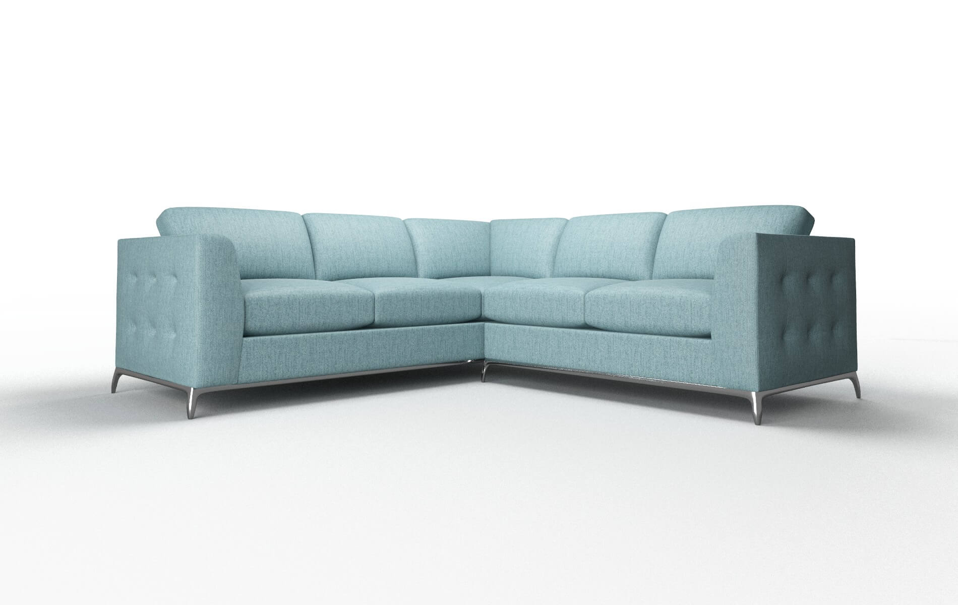 Toronto Insight Peacock Sectional metal legs 1