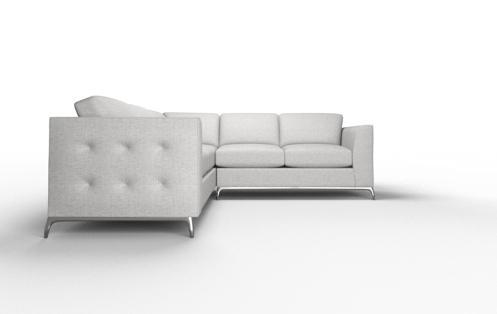 Toronto Malibu Dove Sectional metal legs 2