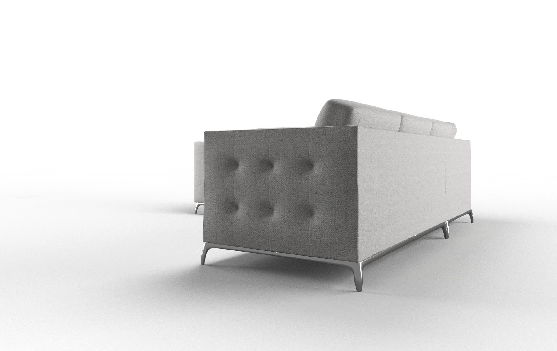 Toronto Malibu Dove Sectional metal legs 4