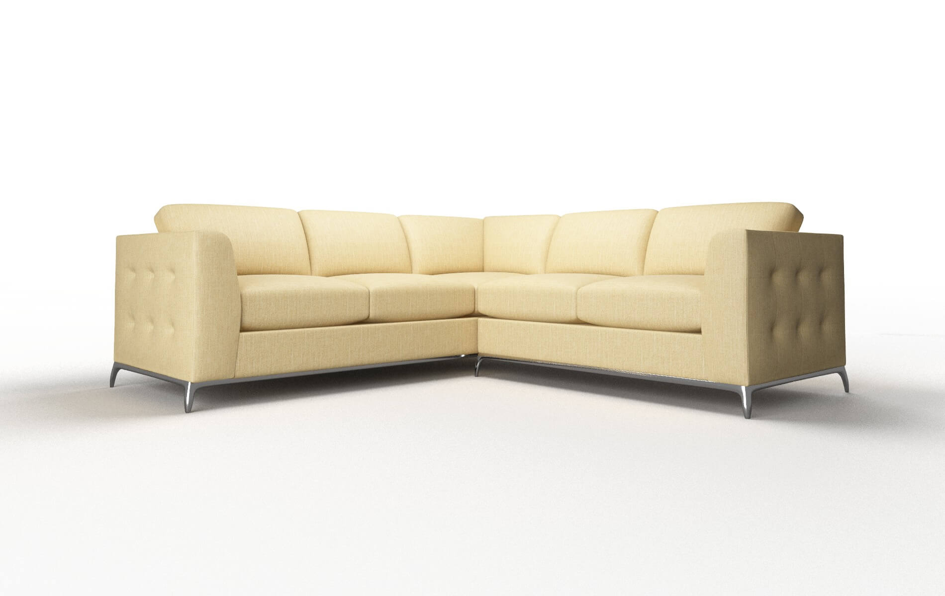 Toronto Malibu Maize Sectional metal legs 1