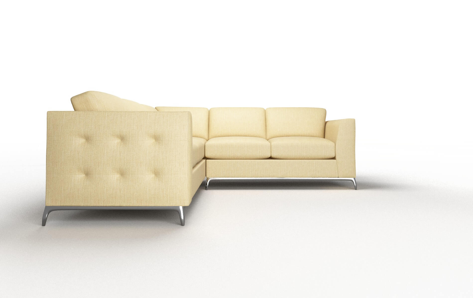 Toronto Malibu Maize Sectional metal legs 2
