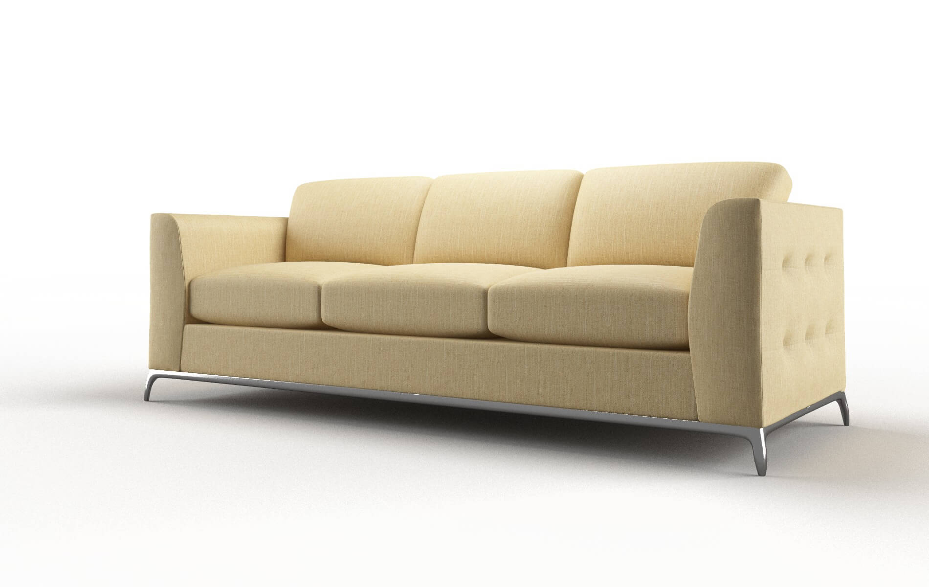 Toronto Malibu Maize Sofa metal legs 4