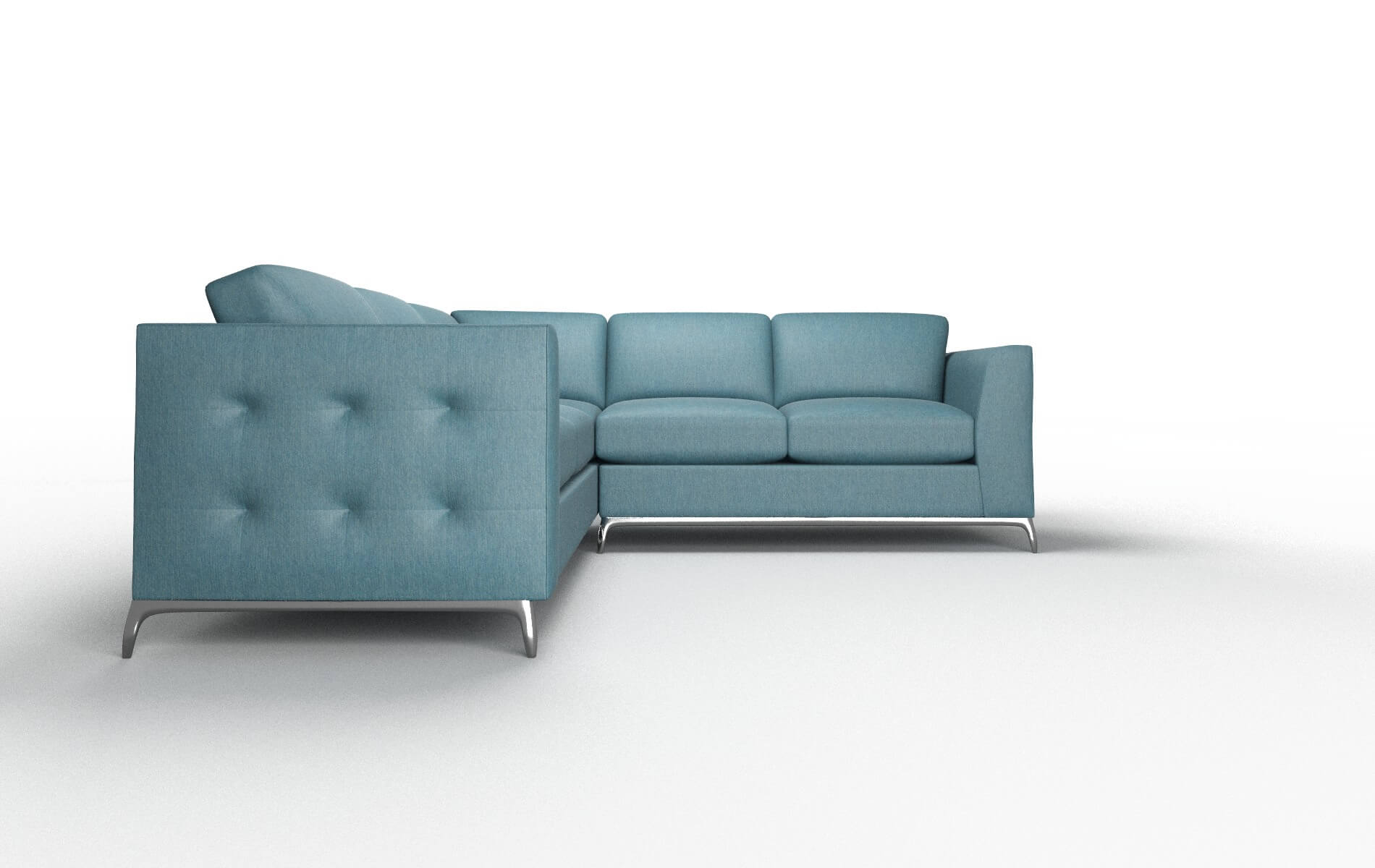 Toronto Merit Peacock Sectional metal legs 2