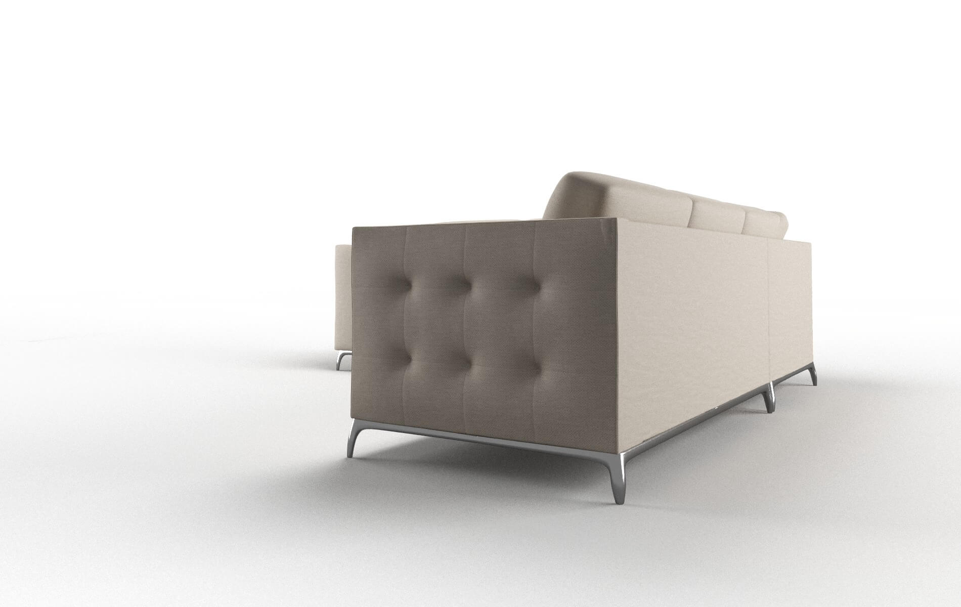 Toronto Naples Almond Sectional metal legs 4