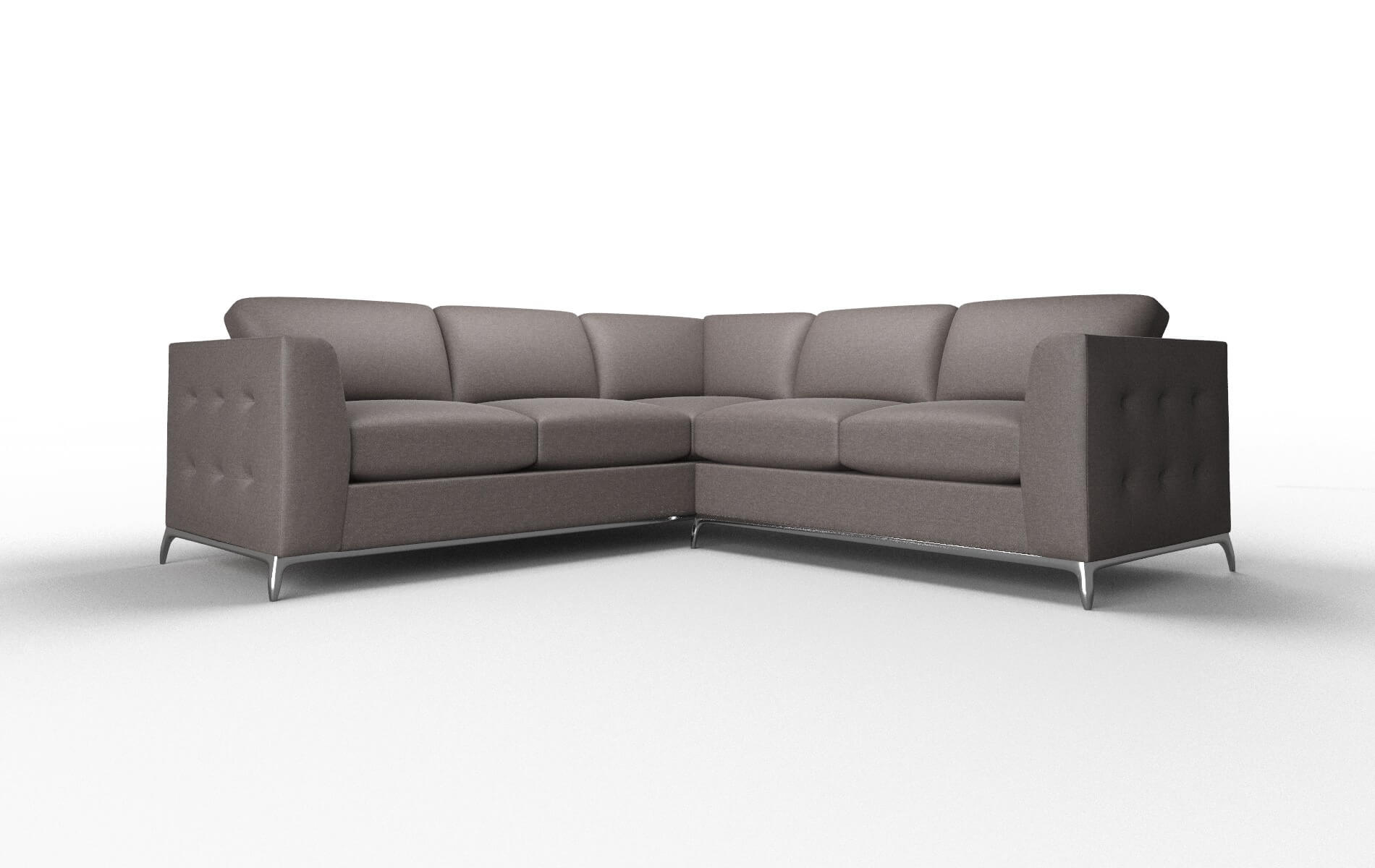 Toronto Oscar chocolate Sectional Metal Legs  1