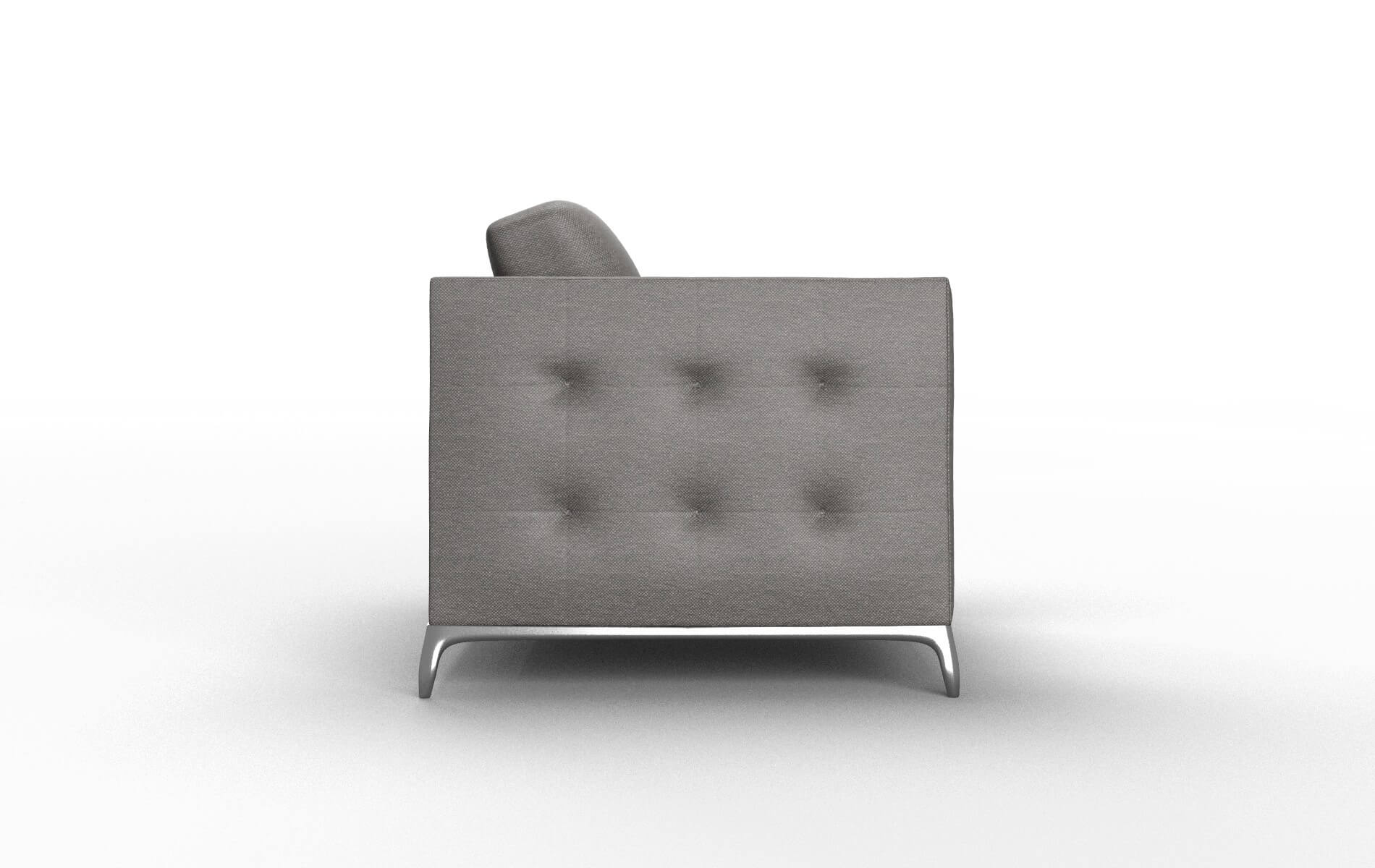 Toronto Oscar Grey Chair metal legs 3