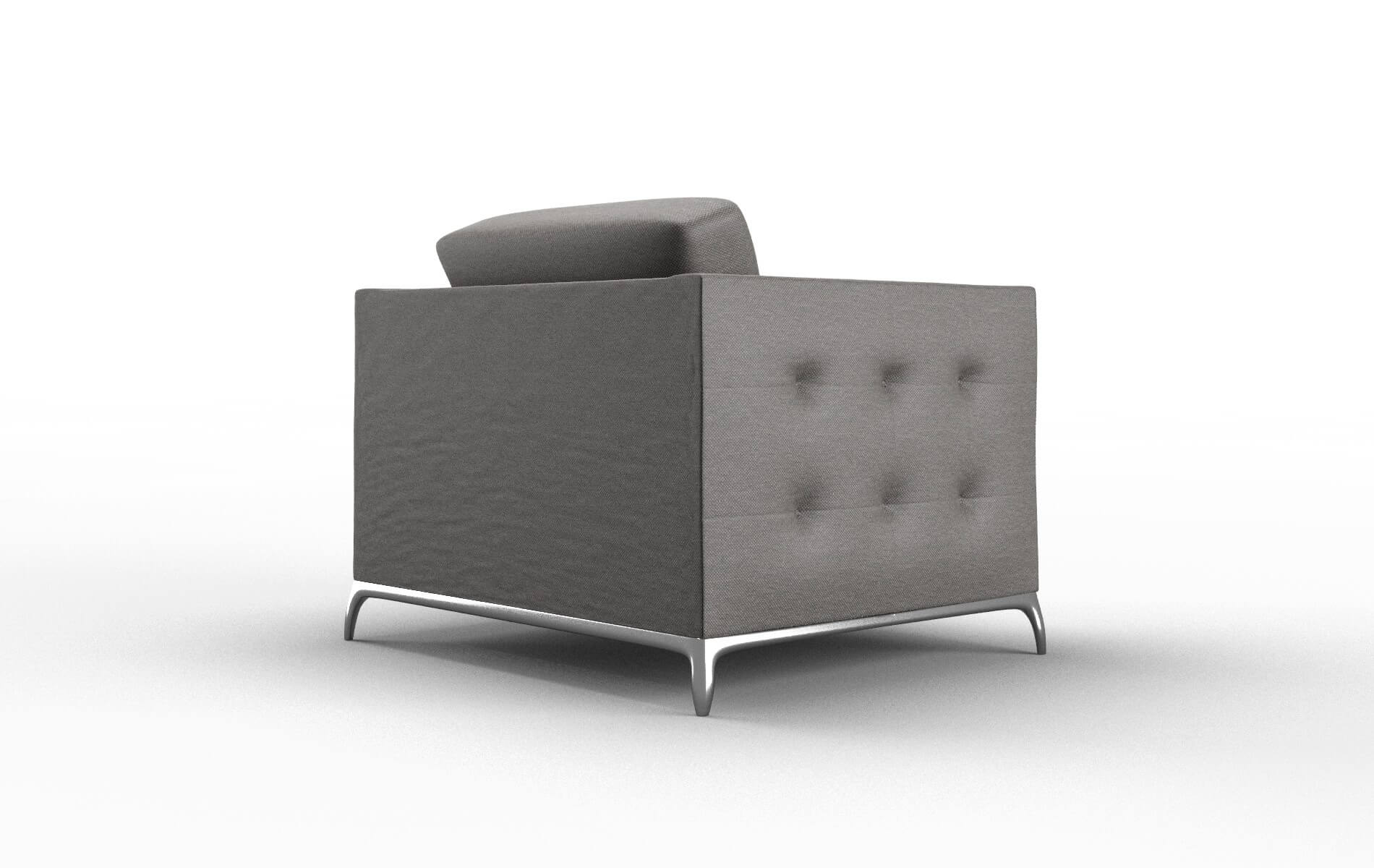 Toronto Oscar Grey Chair metal legs 5
