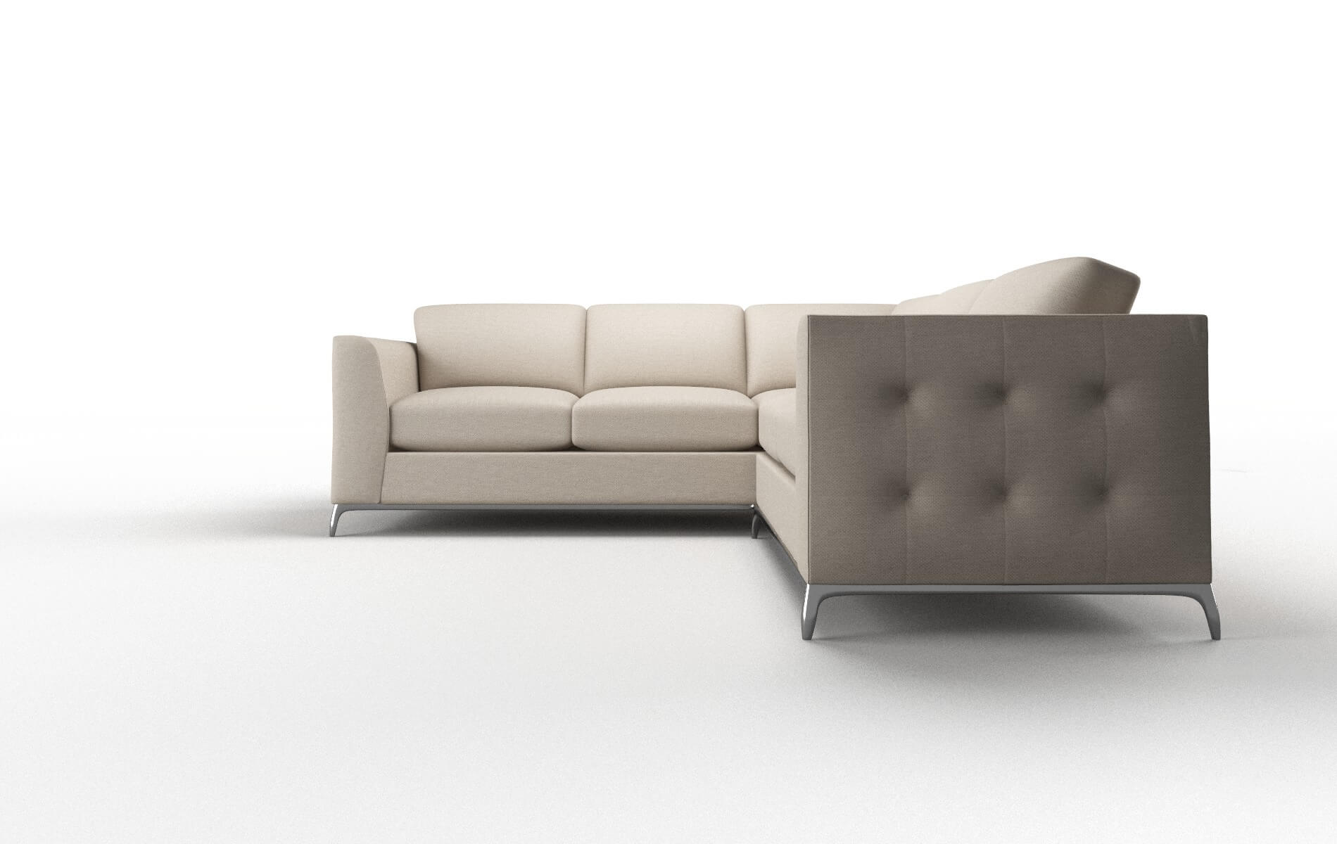 Toronto Oscar Linen Sectional metal legs 5