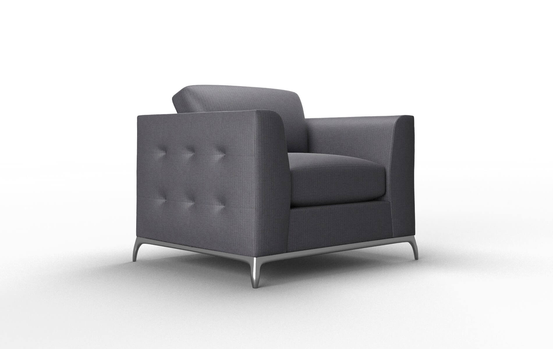 Toronto Parker Charcoal Chair metal legs 2