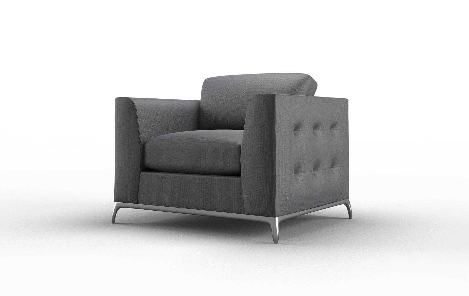 Toronto Parker Charcoal Chair metal legs 4