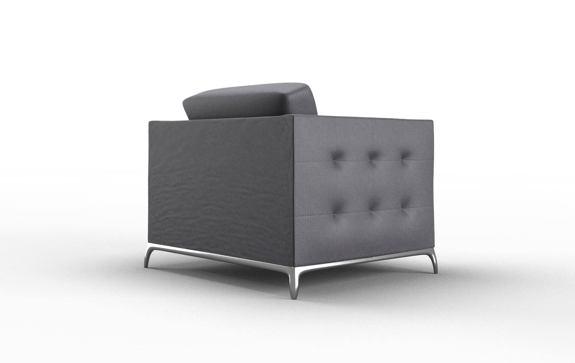 Toronto Parker Charcoal Chair metal legs 5