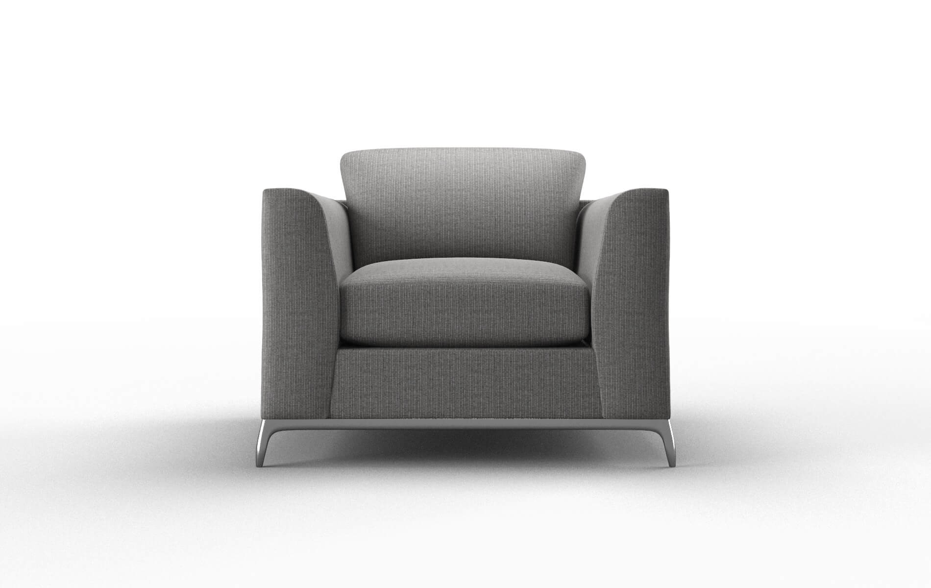 Toronto Parker graphite Chair Metal Legs  1