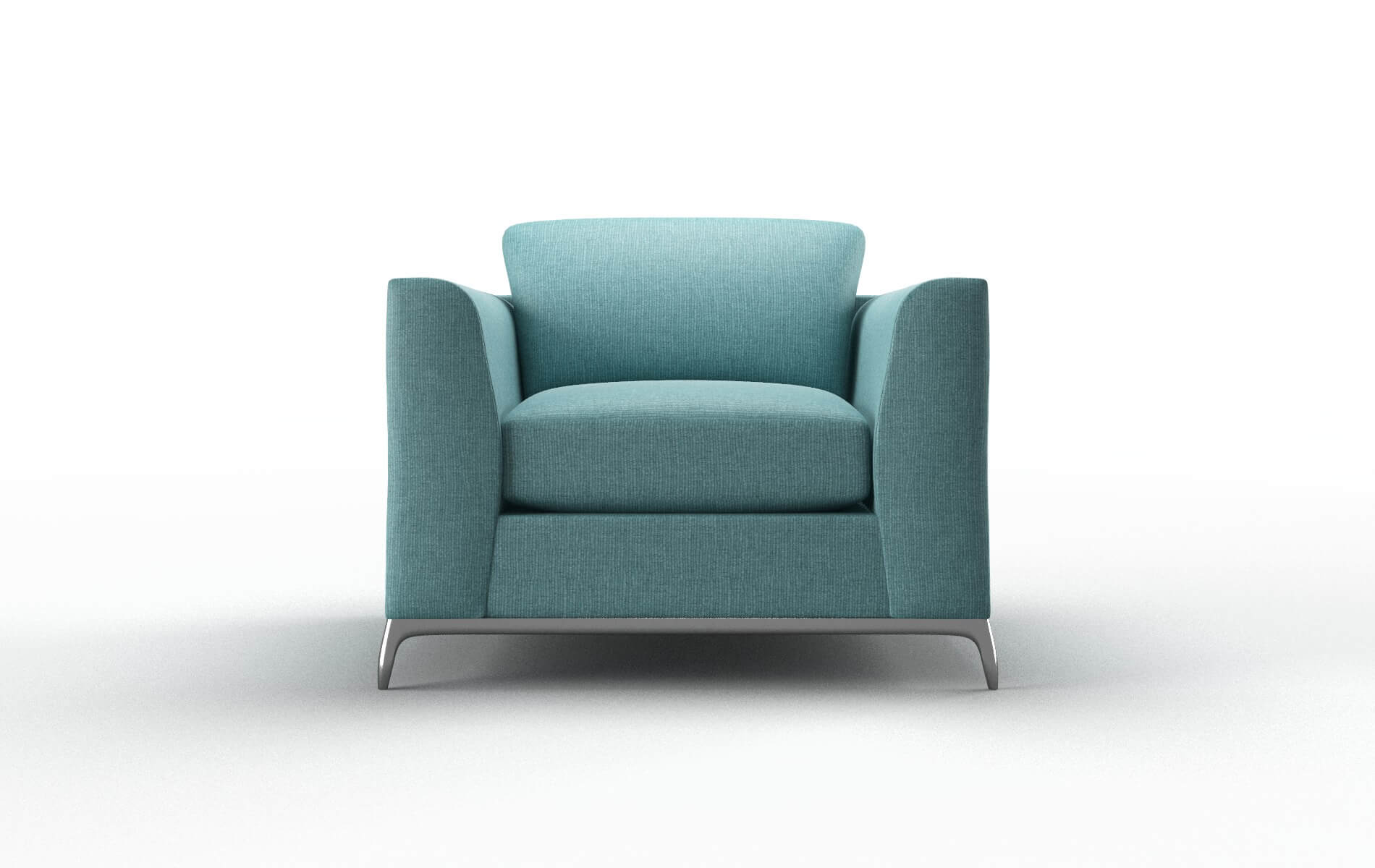 Toronto Parker Turquoise Chair metal legs 1