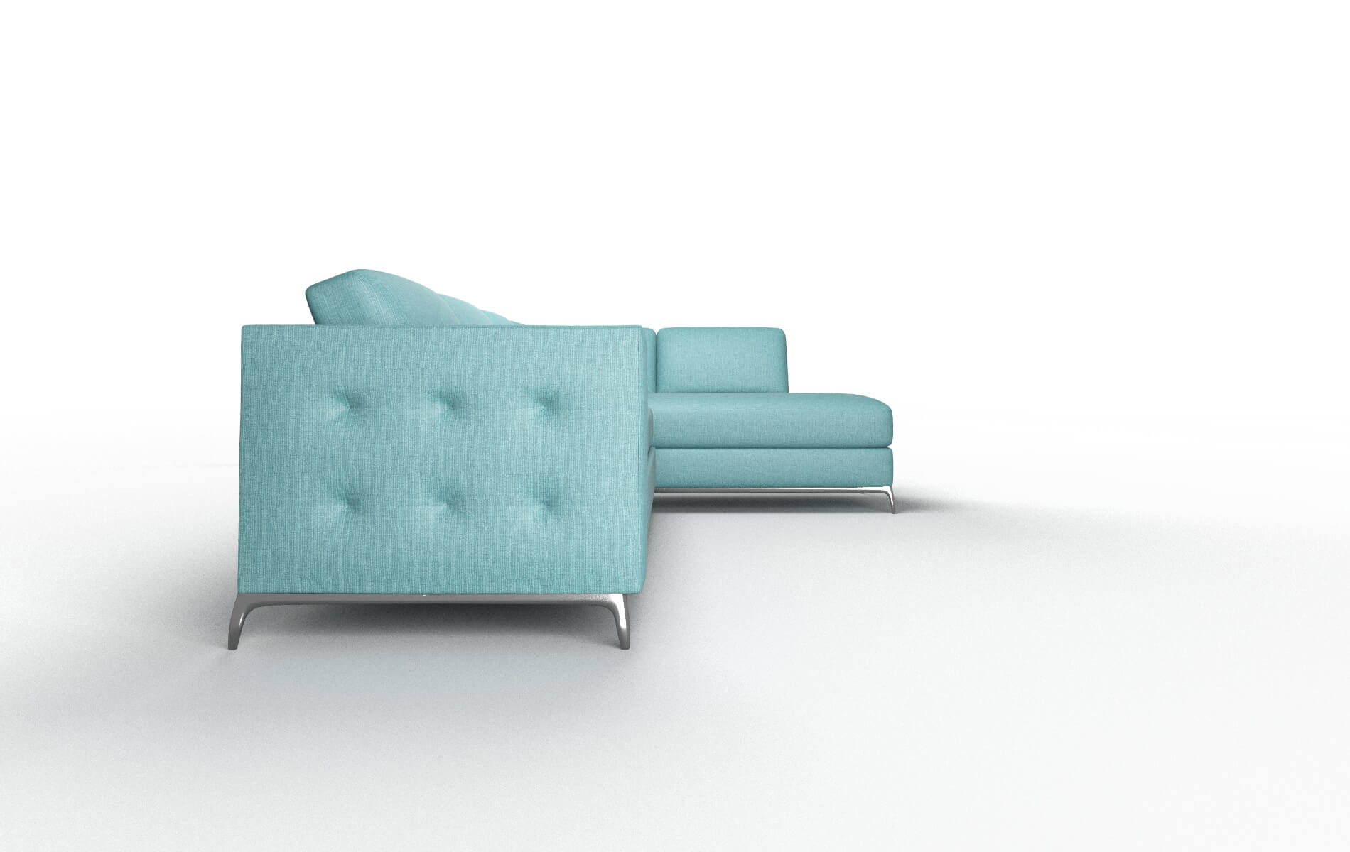 Toronto Parker Turquoise Panel metal legs 3