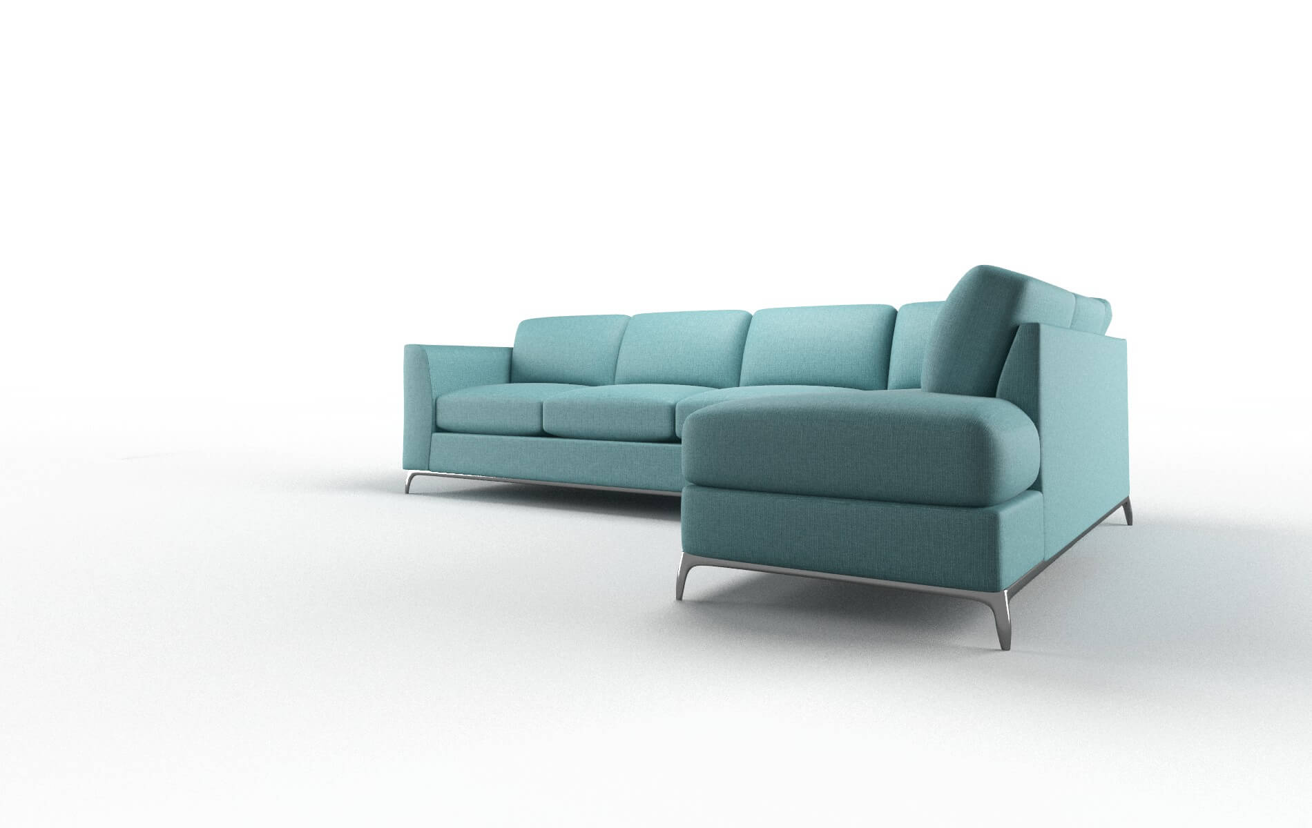 Toronto Parker Turquoise Panel metal legs 4