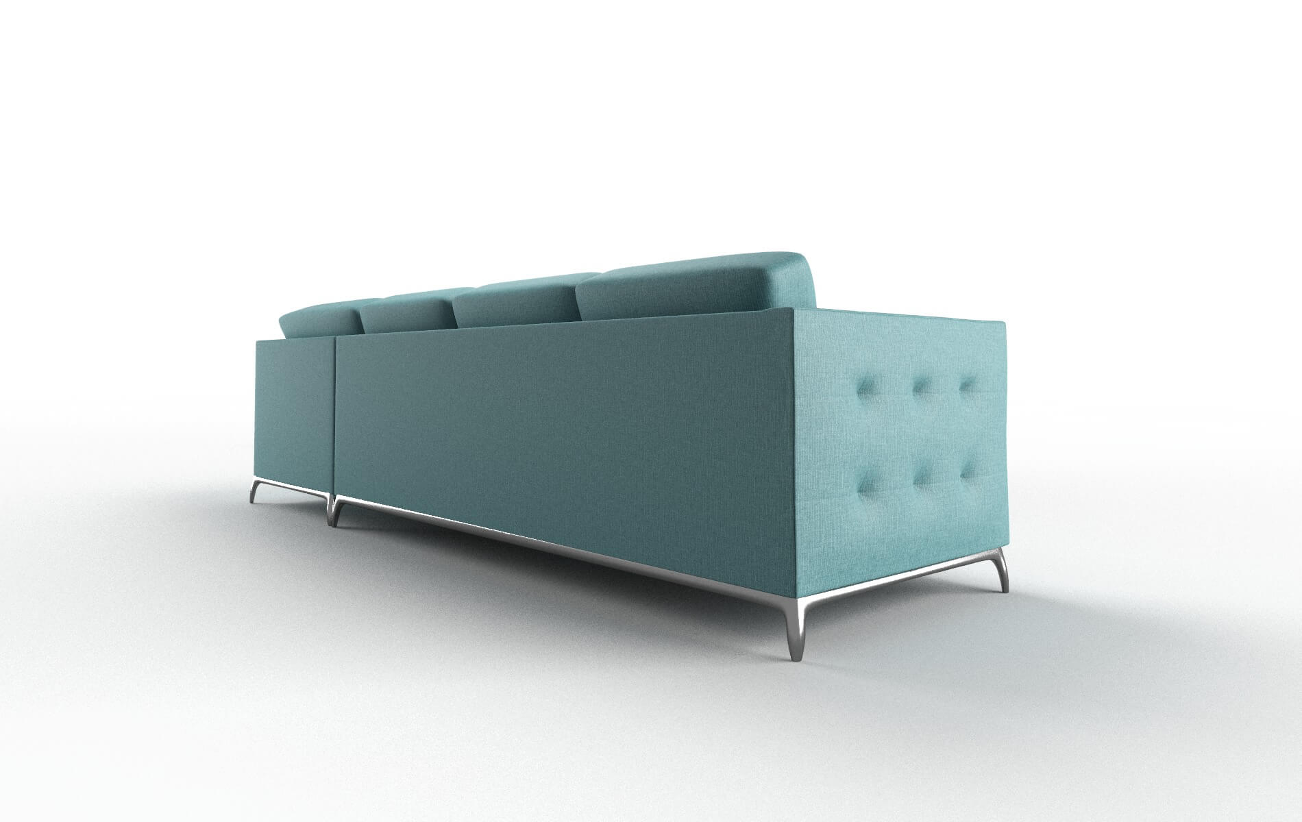 Toronto Parker Turquoise Panel metal legs 5