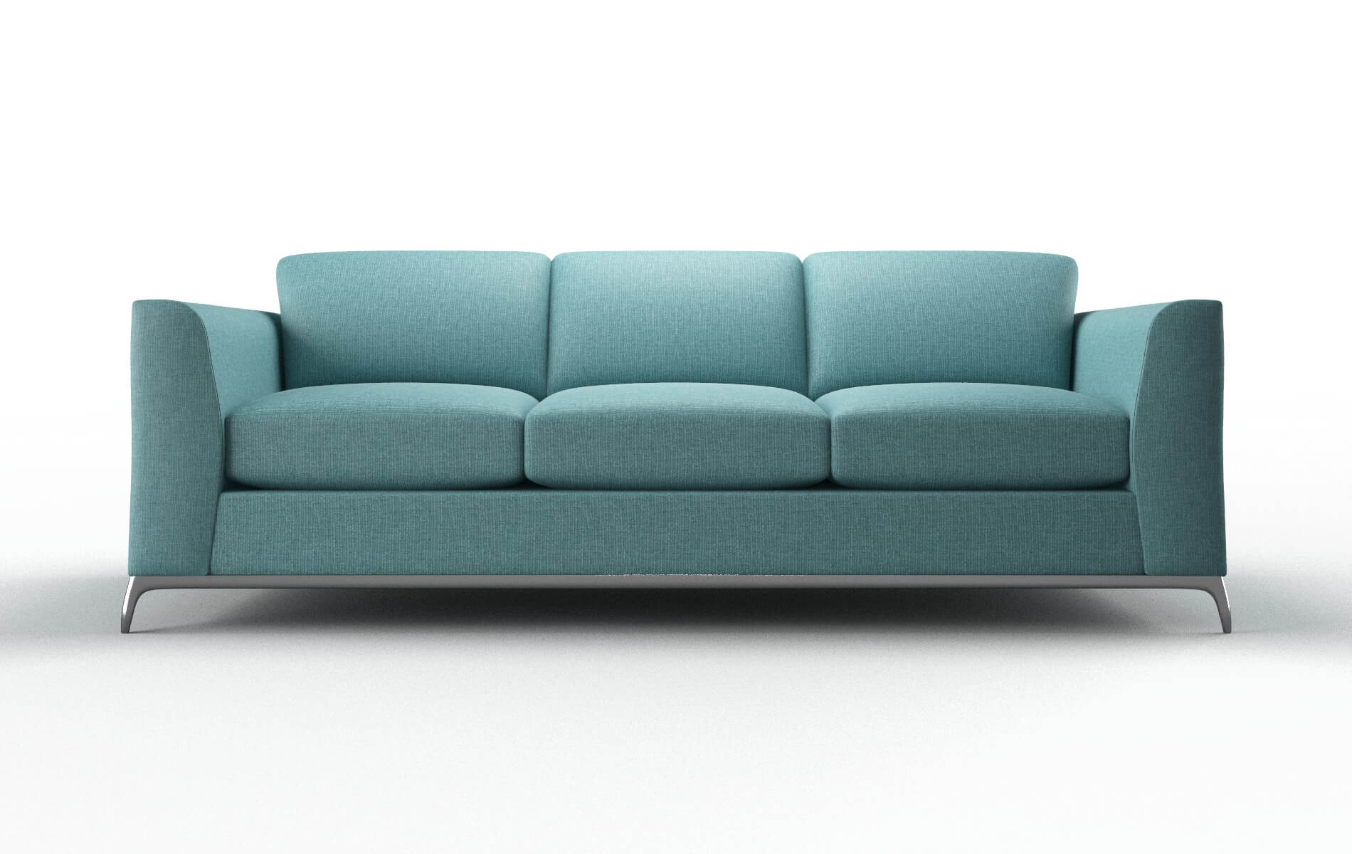 Toronto Parker Turquoise Sofa metal legs 1