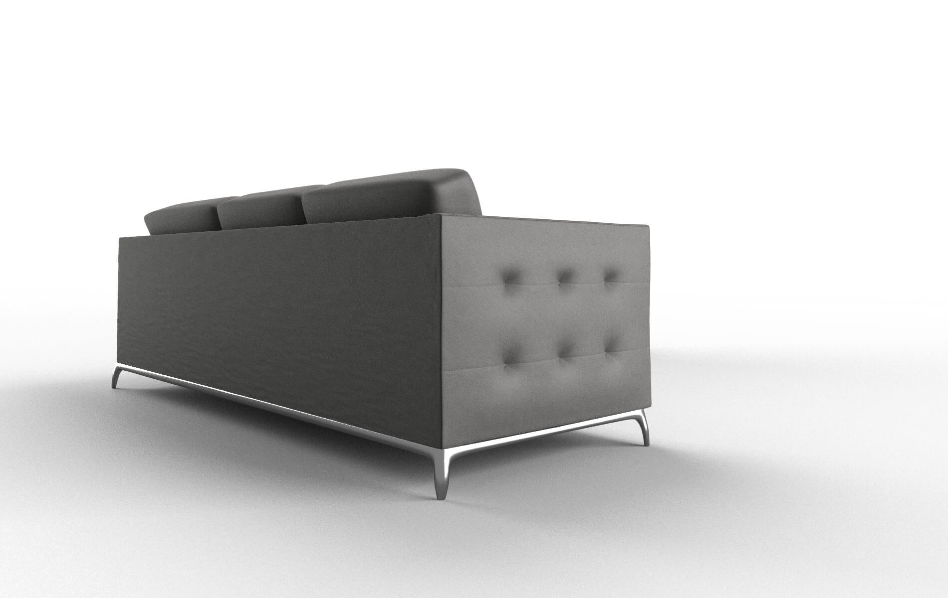 Toronto Rocket Charcoal Sectional metal legs 3