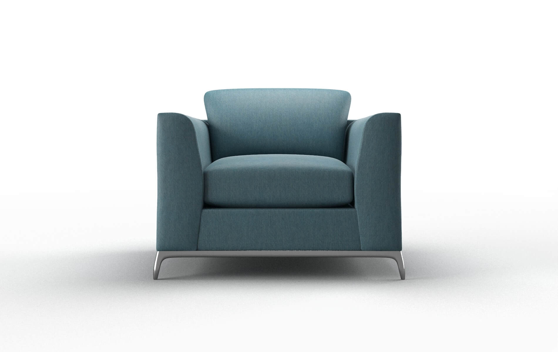 Toronto Royale Electric_blue Chair metal legs 1