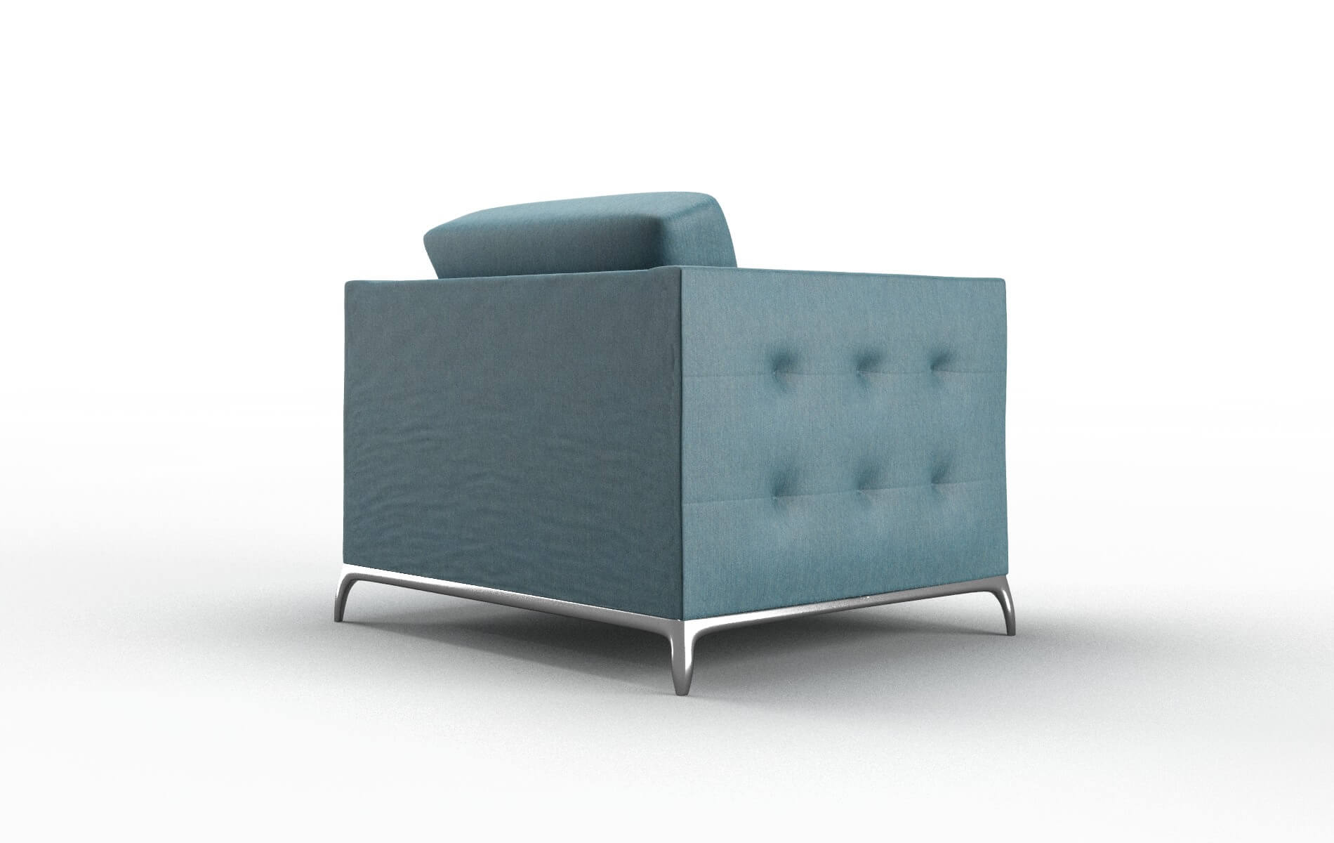 Toronto Royale Electric_blue Chair metal legs 5