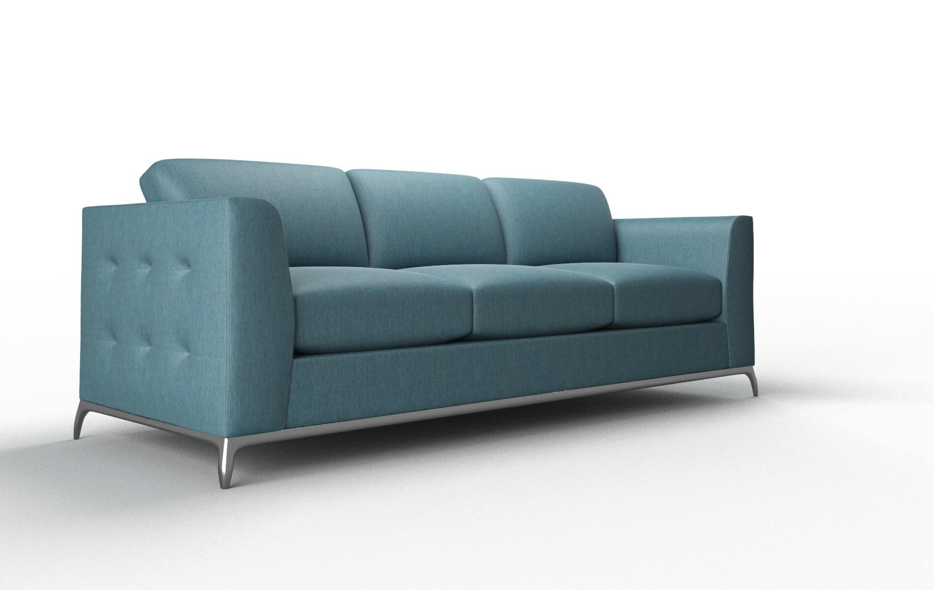 Toronto Royale Electric_blue Sofa metal legs 2