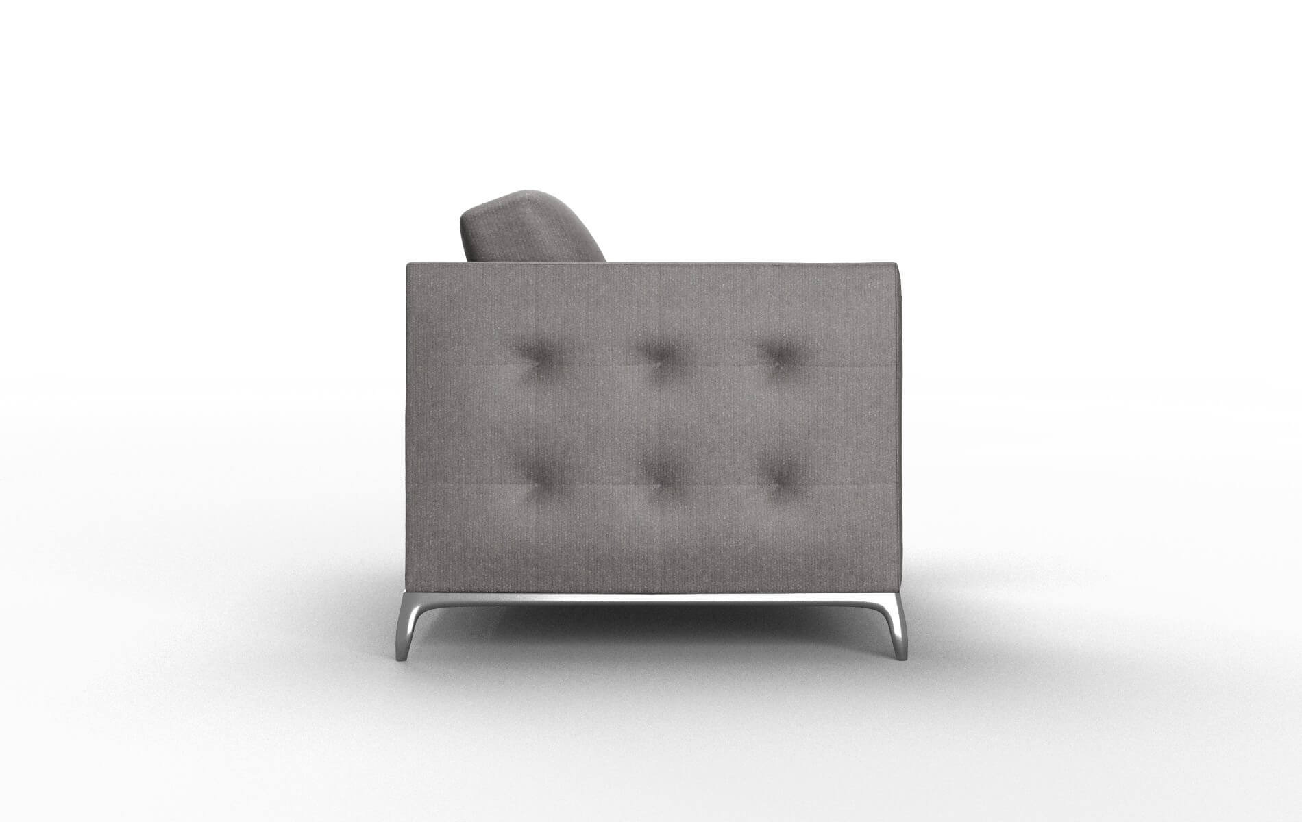 Toronto Sasha Grey Chair metal legs 3