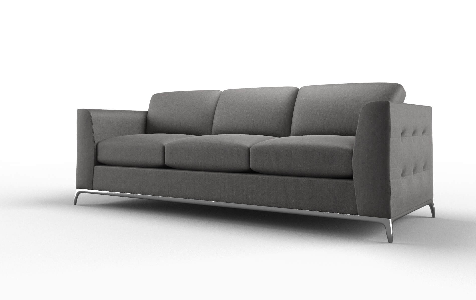 Toronto Sasha Grey Sofa metal legs 4