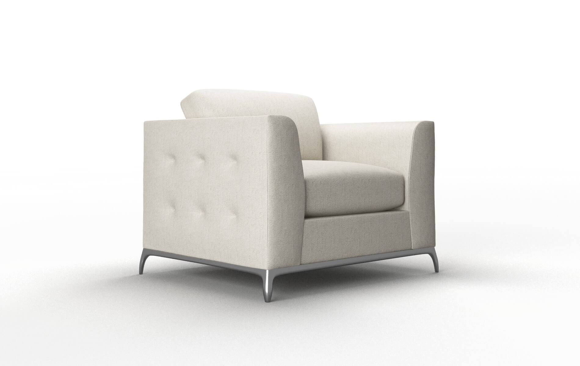 Toronto Sasha Linen Chair metal legs 2