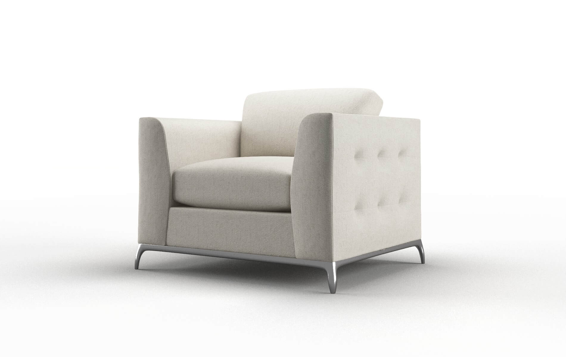 Toronto Sasha Linen Chair metal legs 4