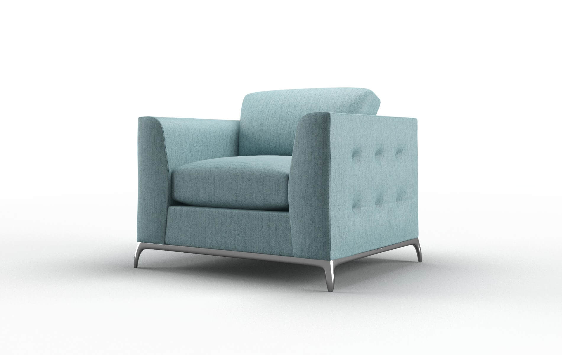Toronto Sasha Teal Chair metal legs 4